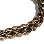 3 Directional Single Weave chain pattern (with patina)