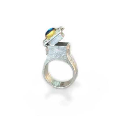 Lucrezia III, Hidden Compartment Ring ("poison ring") (open)