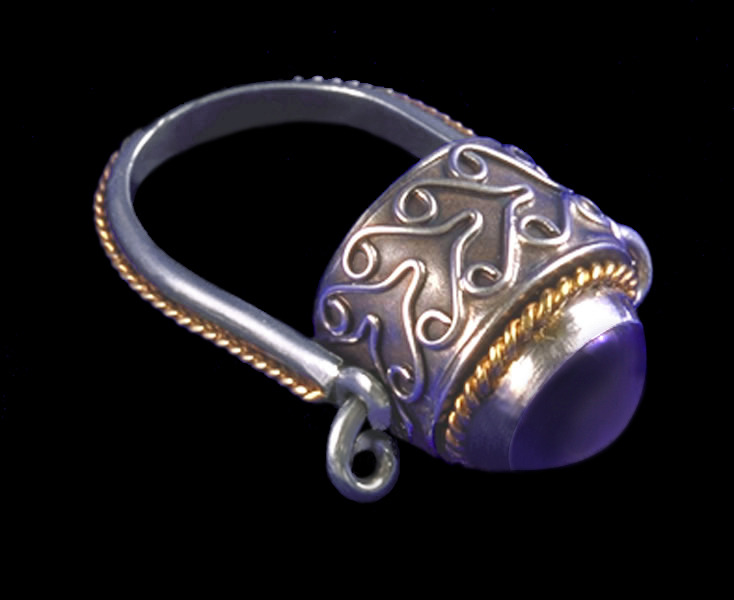 Rotating Bezel Ring by Judy Bruwer