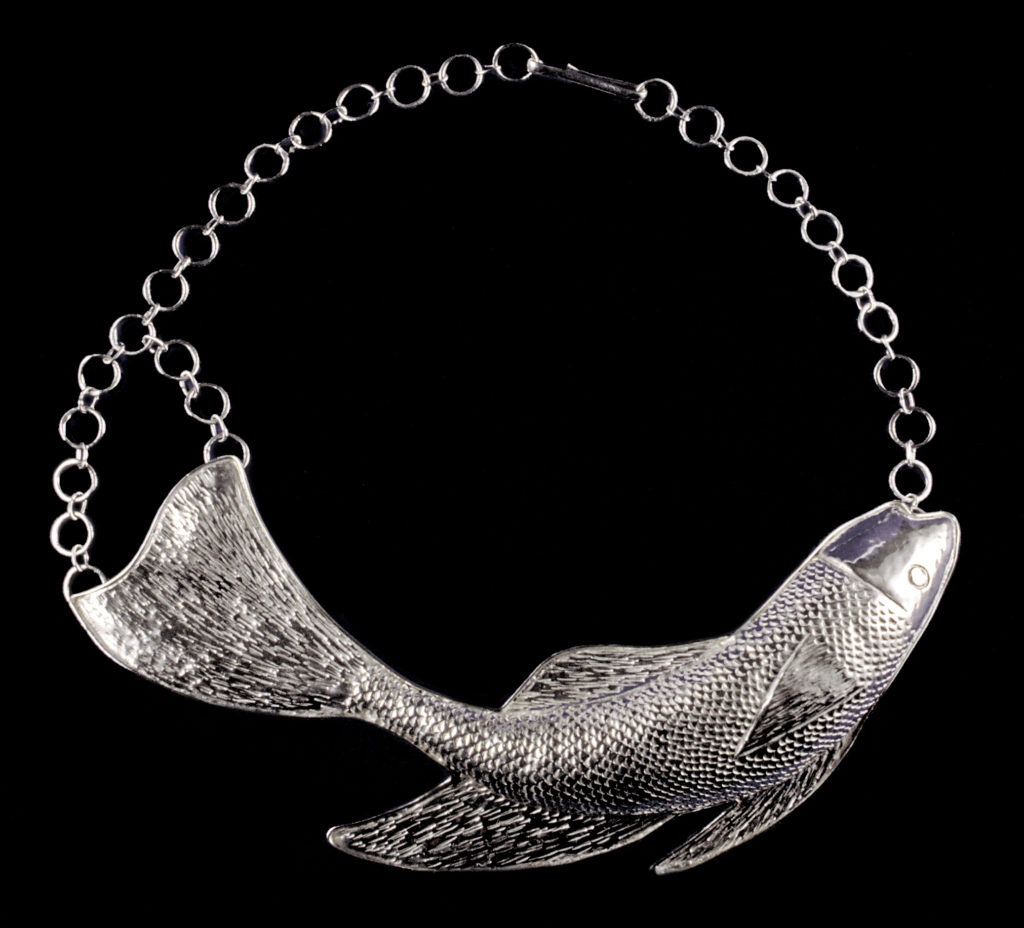 Underwater Landscape V, Eastern repousse necklace