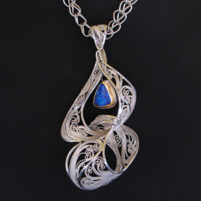Entwine VI - A mesmerizing display of Russian filigree expertise in this intricate 3D Filigree jewelry creation