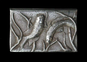 Underwater Landscape III, Eastern repousse business card case