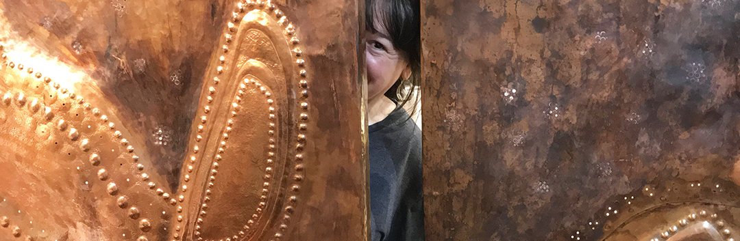 Eastern repousse, Turtle Screens by Victoria Lansford