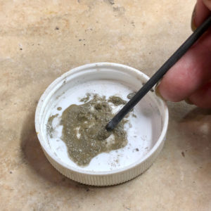 Mixing Russian Filigree Powdered Solder with distilled water