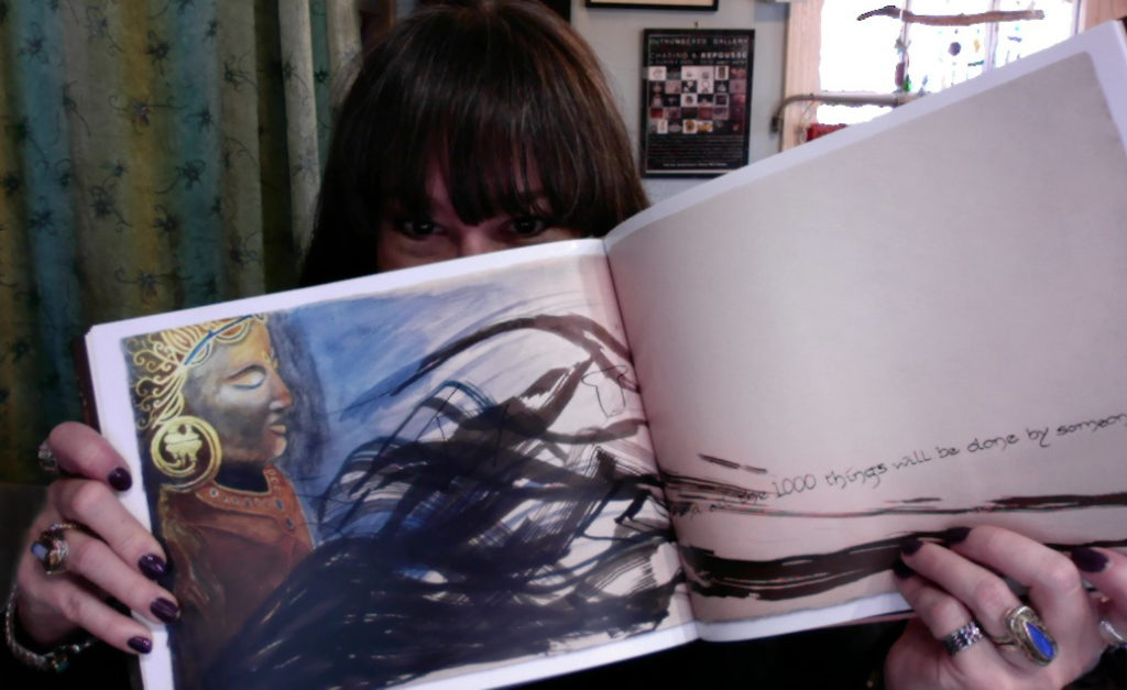 Giving Voice, Print Edition, "Buddha Watches Over" page spread