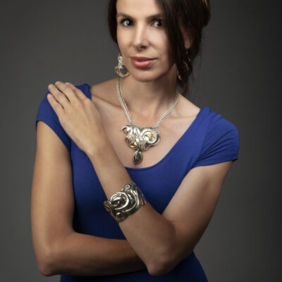Embody, Circe’s Revenge, and Spellbound IV by Victoria Lansford; photo by Pat Vasquez-Cunningham