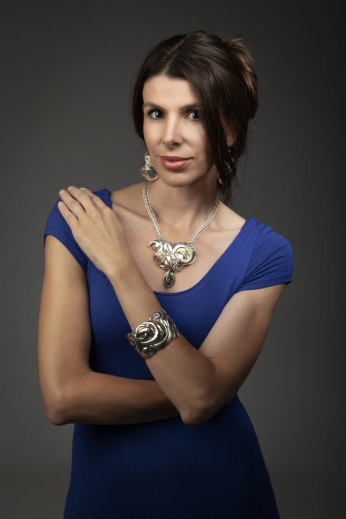 Embody, Circe’s Revenge, and Spellbound IV by Victoria Lansford; photo by Pat Vasquez-Cunningham