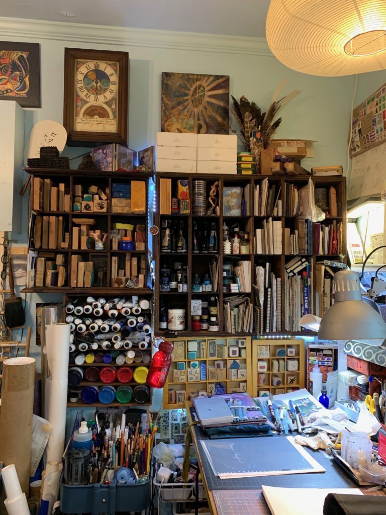 The drawing/painting/sketching/calligraphy/collage area