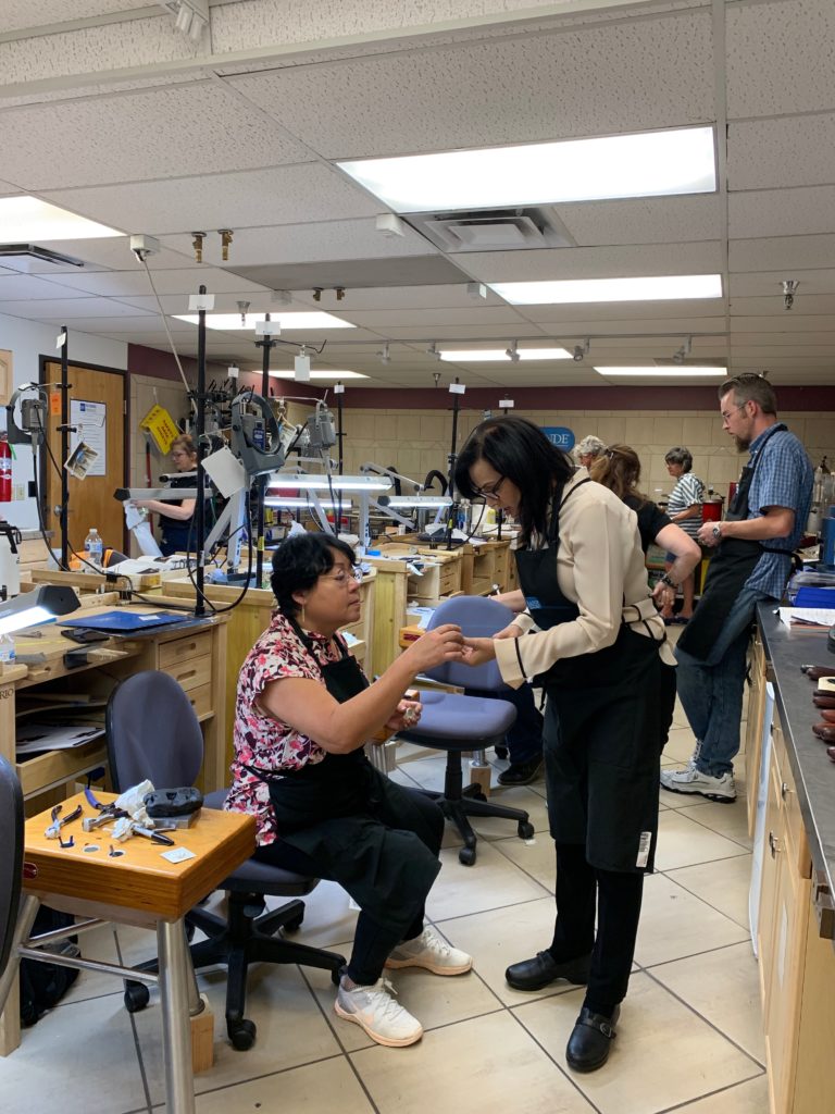 My Eastern Repousse & Chasing workshop at Rio Grande