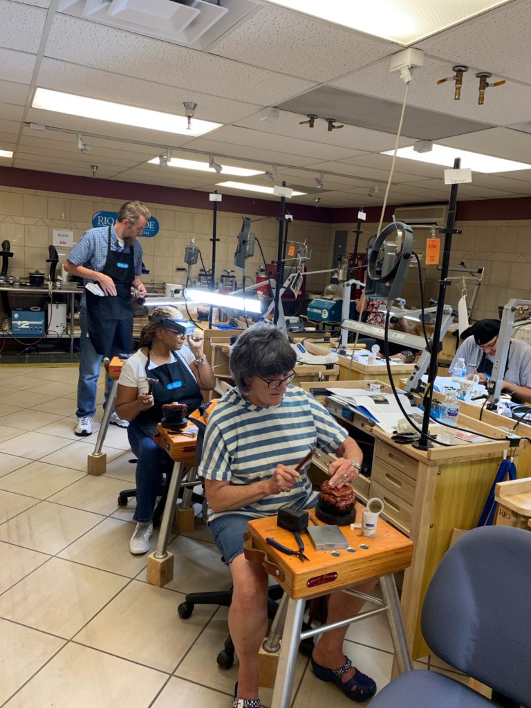 My Eastern Repousse & Chasing workshop at Rio Grande