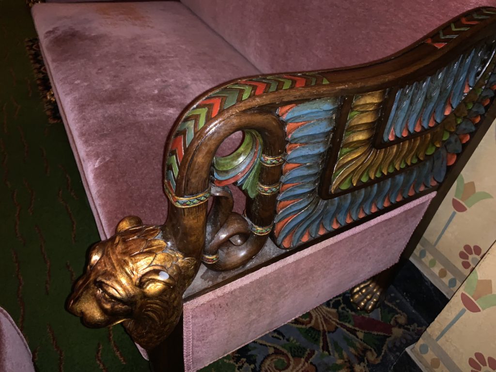 The Fox Theater Ladies Lounge furniture detail
