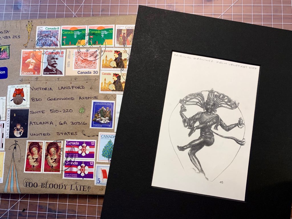 Shiva drawing by Nick Bantock