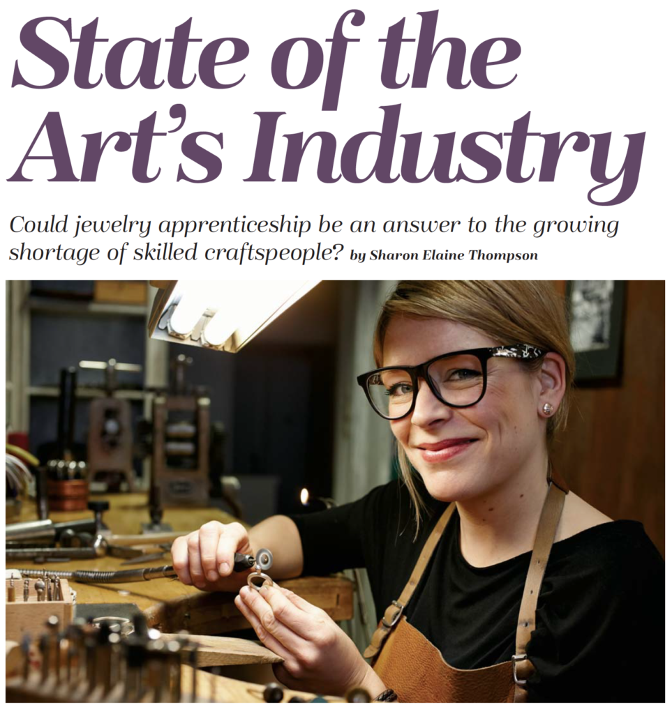 from the Apprenticeship article by Sharon Elaine Thompson