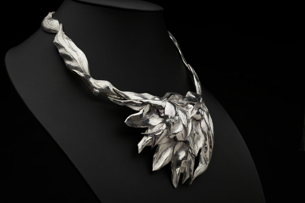 Eternal Spring, Eastern repousse necklace; photo by Pat Vasquez-Cunningham