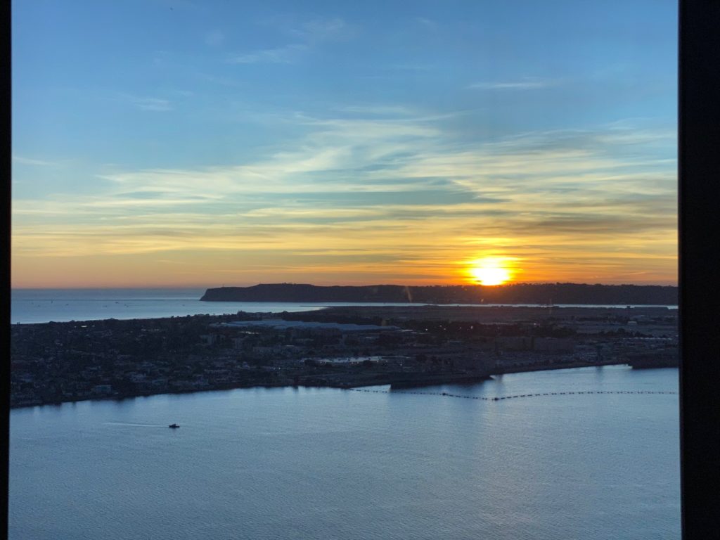 Sunset over San Diego Bay