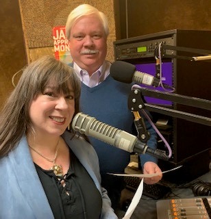 Chris and Victoria promo pic at WCLK, March, 2020