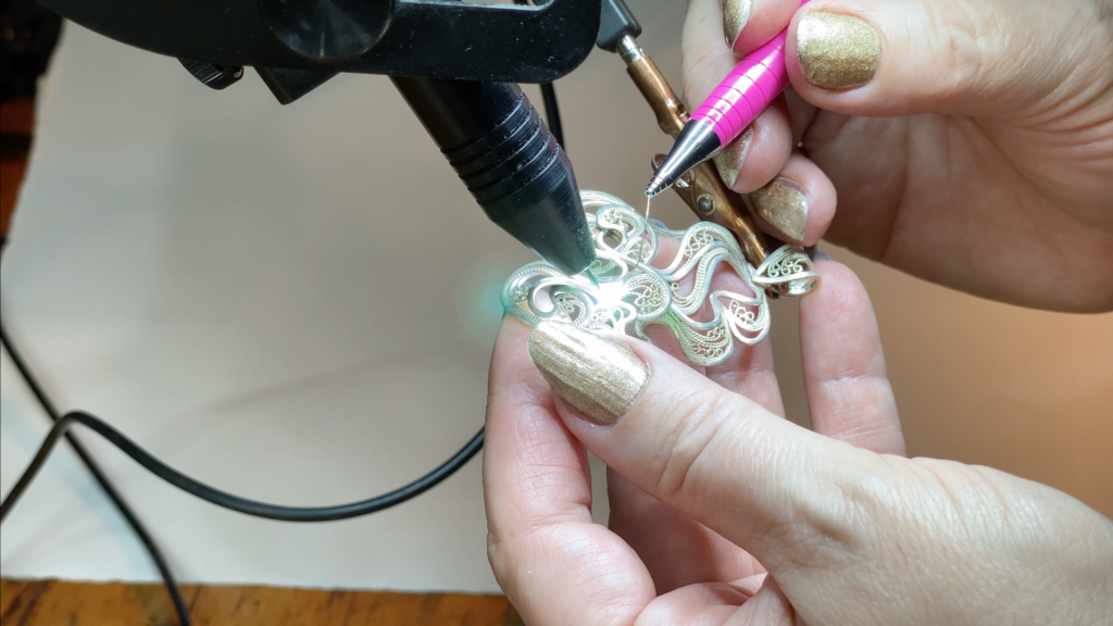 Orion Micro TIG welding sculptural Filigree in Victoria Lansford's online class