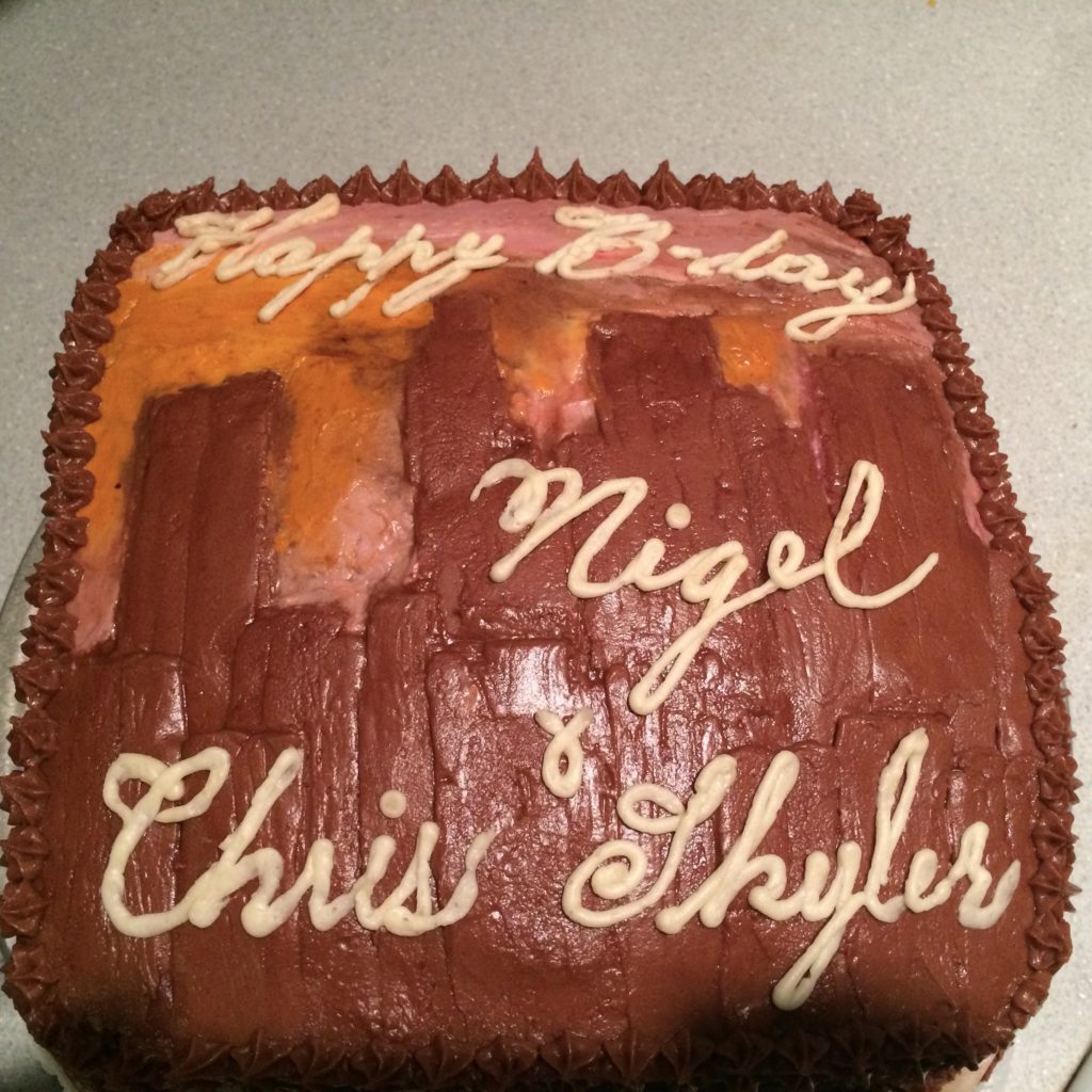 2014 cake inspired by Skyler's obsession with the skyline views in Grand Theft Auto