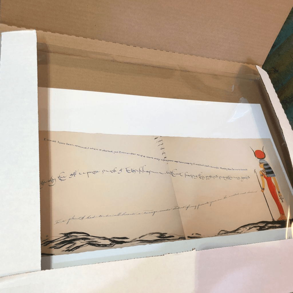 Archival print of Isis on Guard ready to ship