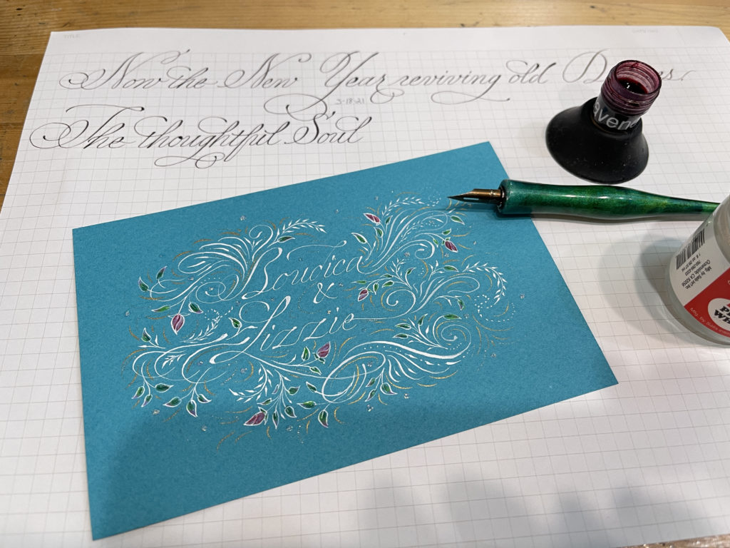 Victoria Lansford - Italian hand practice for Heather Held's classes