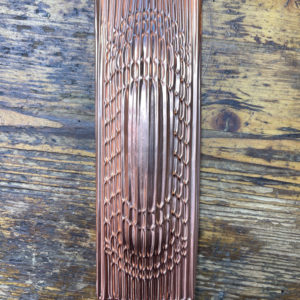 Corrugated metal panel prototype made by Victoria Lansford in Cynthia Eid's workshop