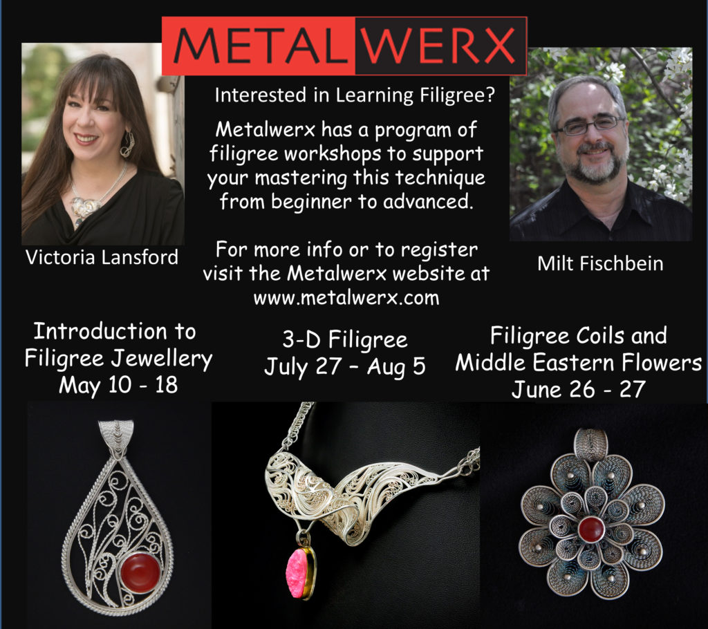 Metalwerx Online Filigree Program with Victoria Lansford and Milt Fischbein 2021