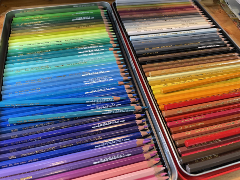 Caran d'Ache watercolor pencils - Victoria Lansford