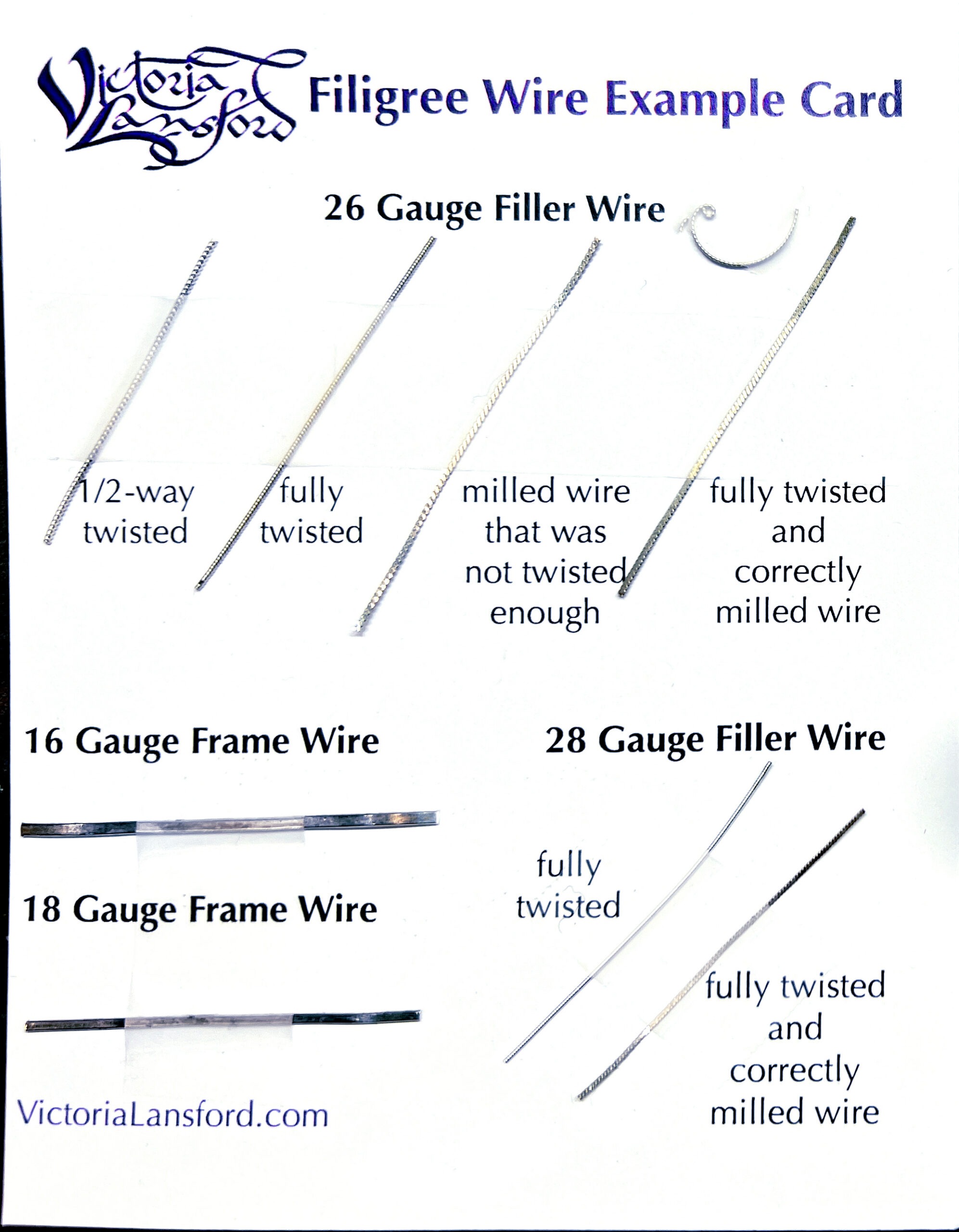 Filigree Wire Example Card