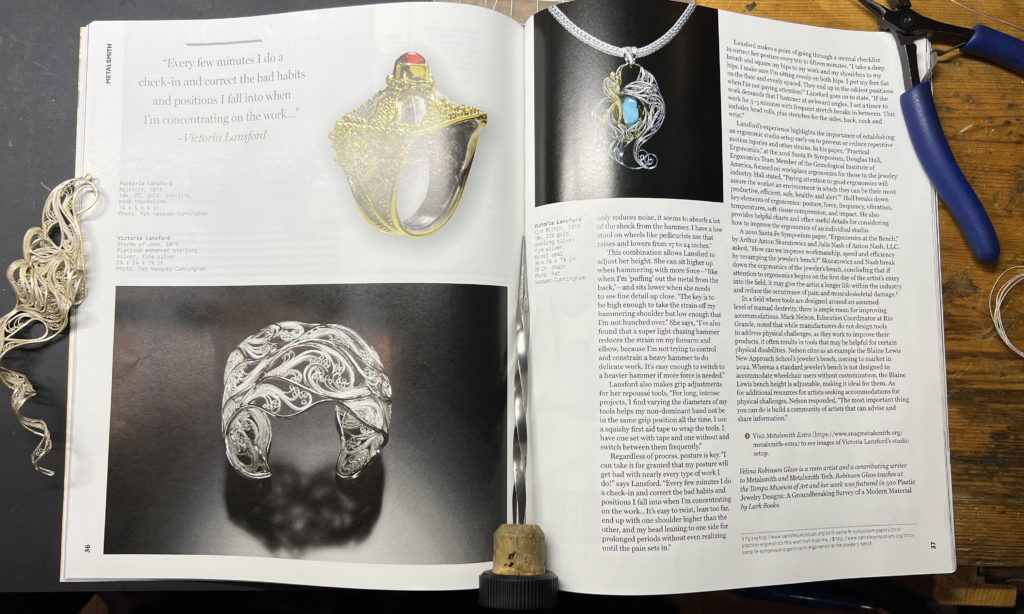 Adapting and Thriving - Metalsmith Magazine - Victoria Lansford