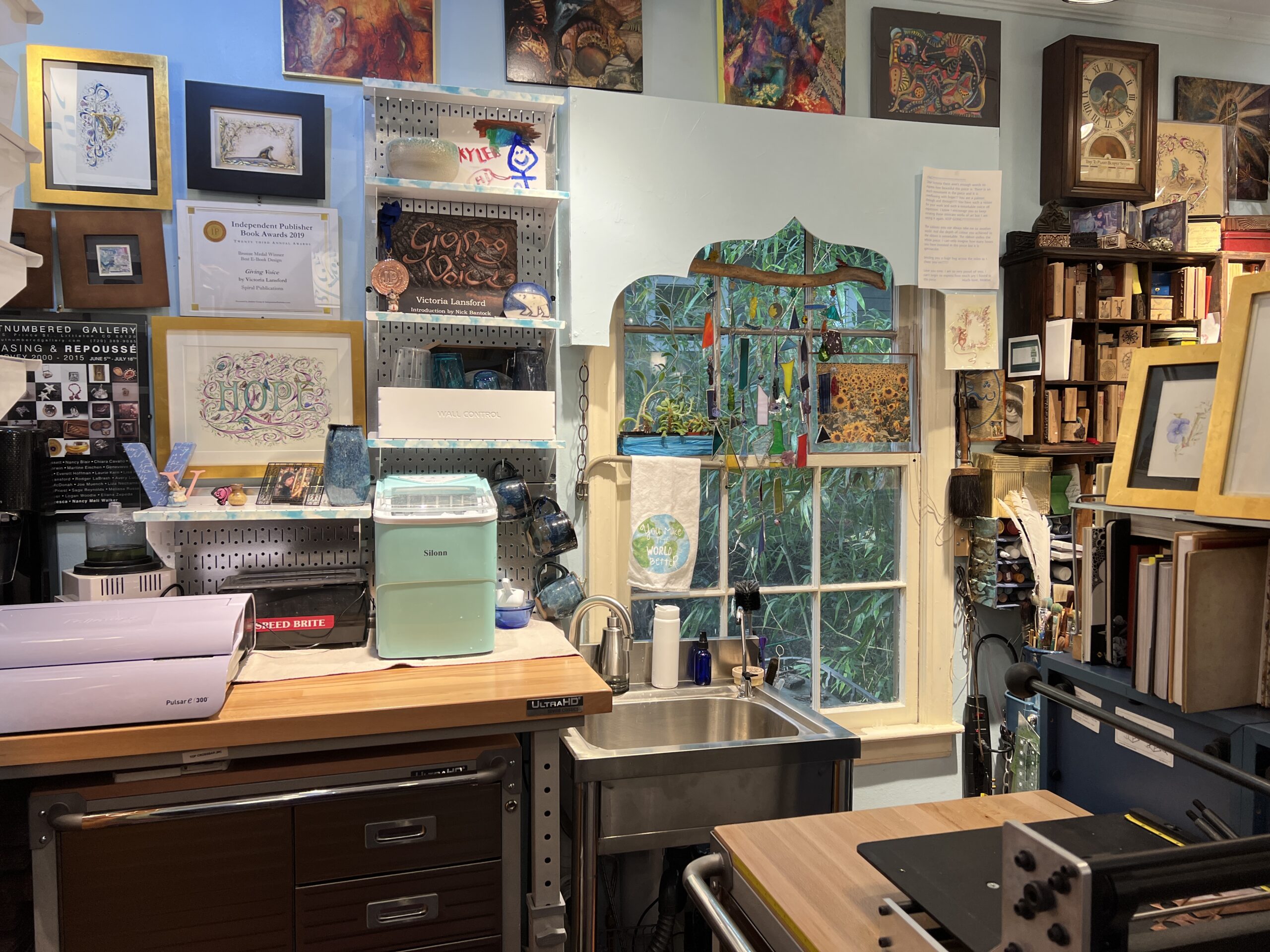 Let it flow! My new cabinets and utility sink in the Metals and Illumination Studio