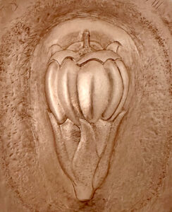 Eastern Repoussé copper flower - Common Comfrey by Janet Ross