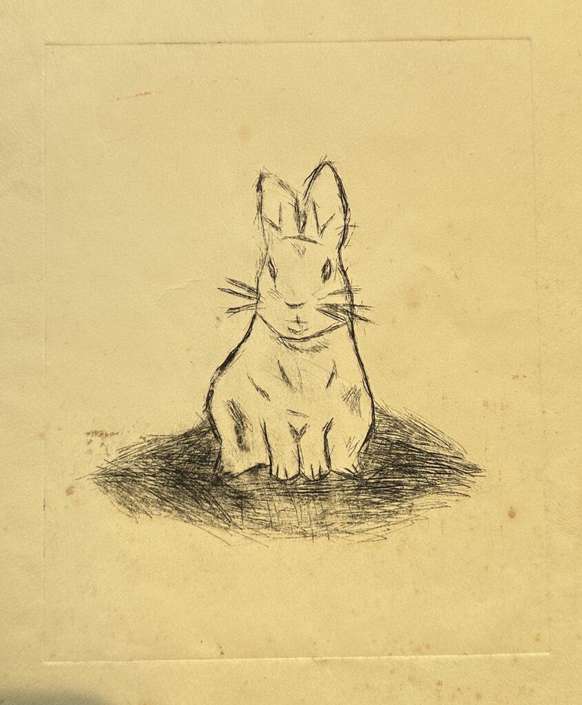 My "Peter Rabbit" etching from 1976