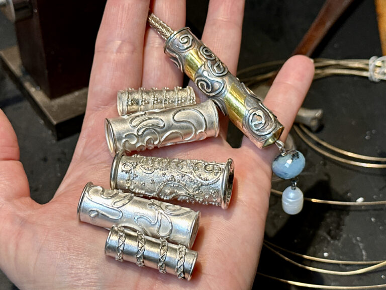 Sterling granulation workshop: Learn to fuse wire and granules onto seamless sterling tubing for beautiful bead creations.