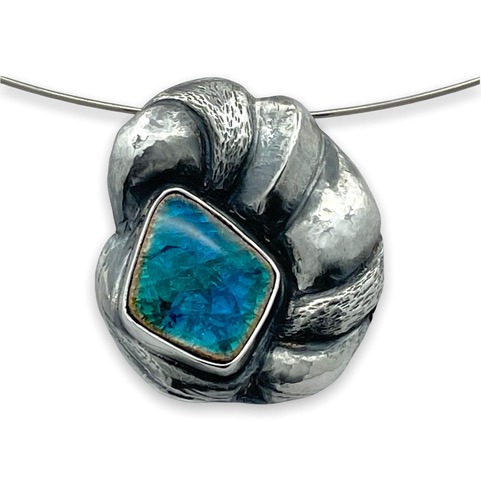 Eastern Repoussé Pendant by Linda Wade
