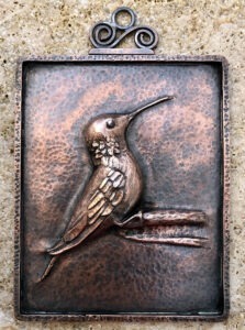 Eastern repoussé Hummingbird by Judi Schwartz