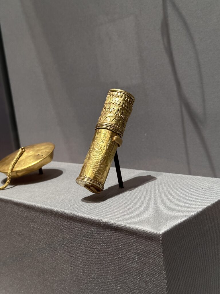 Cylinder Sheath of King Aspelta, Nubian metalwork