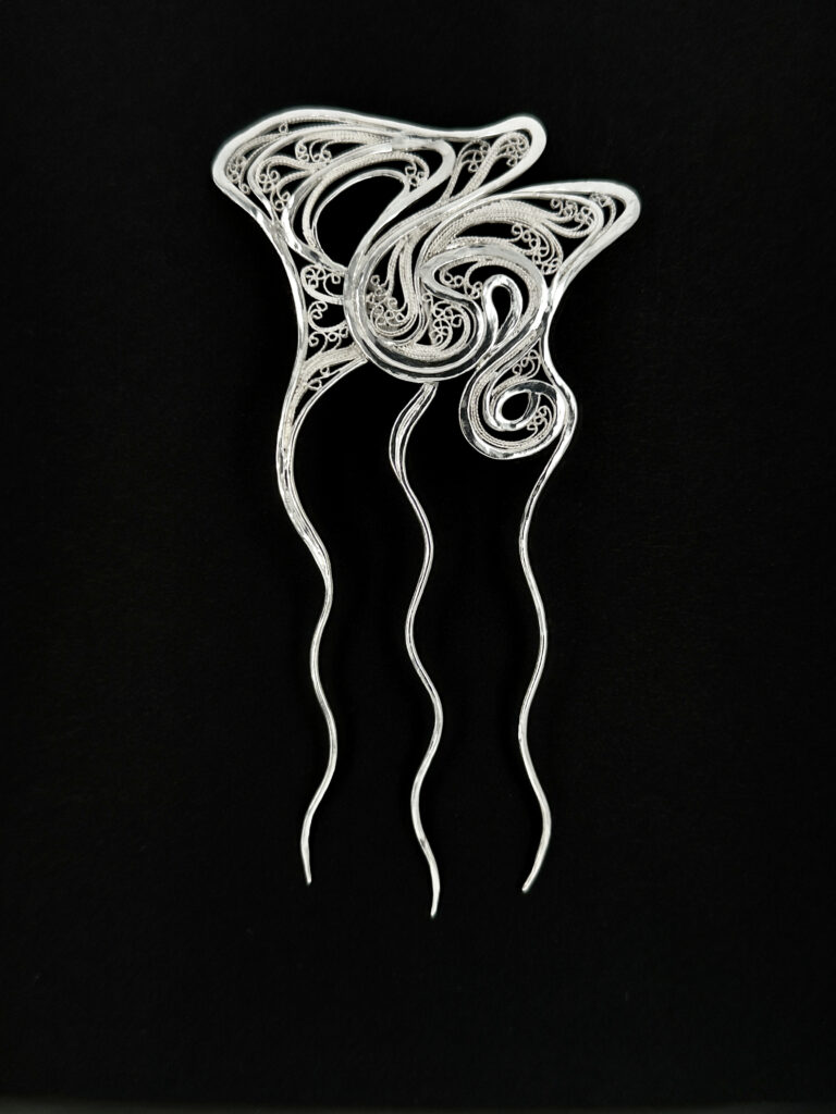 Holding It Together - 3D Filigree Hair Comb by Victoria Lansford