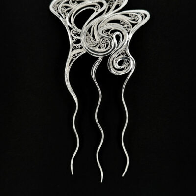 Holding It Together - 3D Filigree Hair Comb by Victoria Lansford