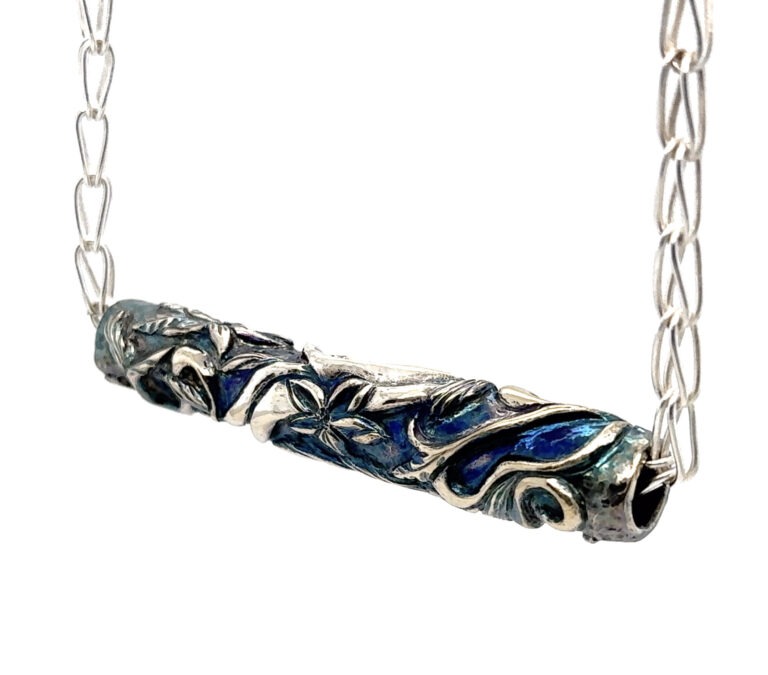 Chasing Spring - Micro Chasing with Eastern repoupssé on sterling tubing for beads, pens, and cylinders