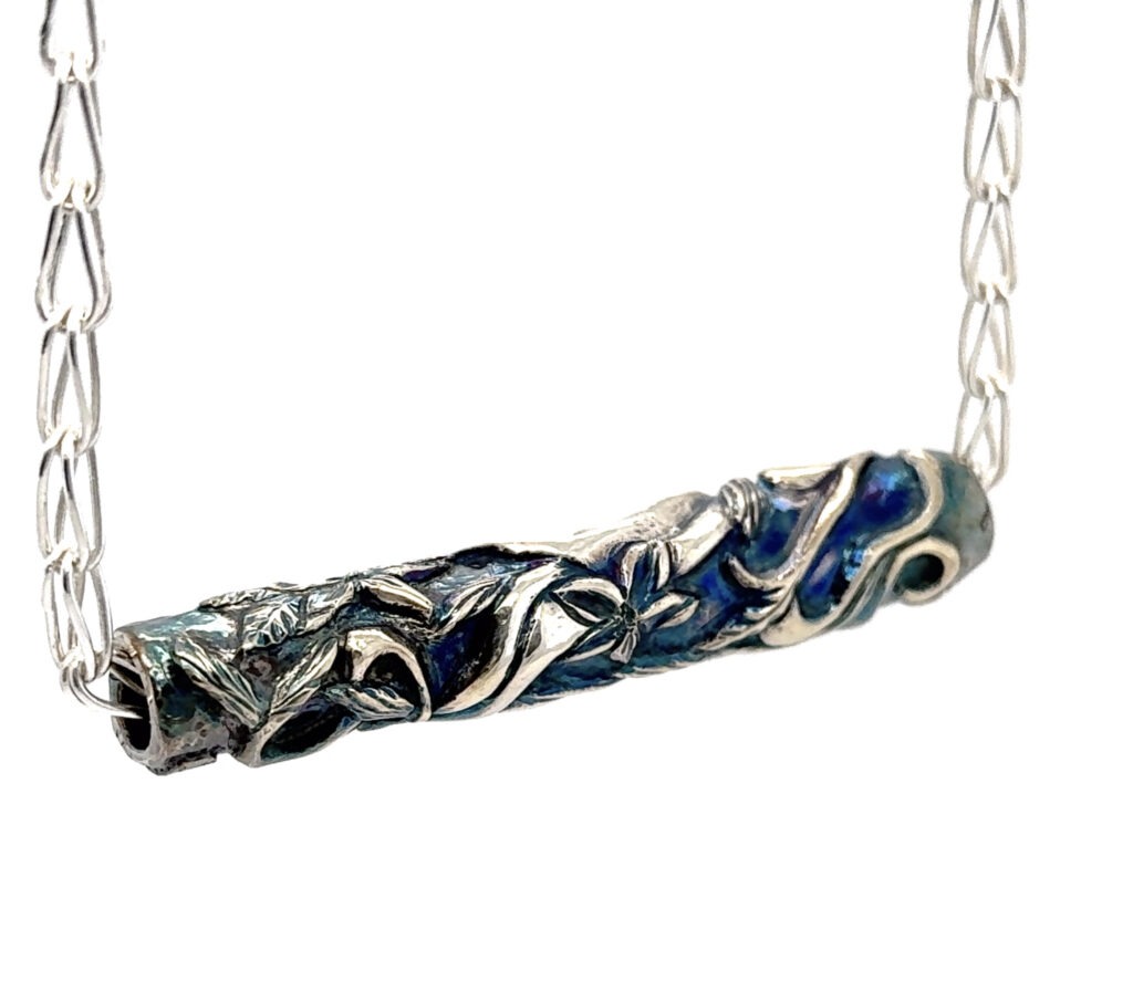 Chasing Spring - Micro Chasing with Eastern repoupssé on sterling tubing for beads, pens, and cylinders
