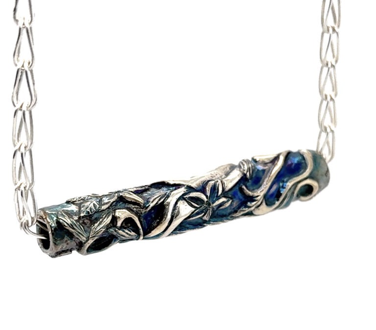 Chasing Spring - Micro Chasing with Eastern repoupssé on sterling tubing for beads, pens, and cylinders