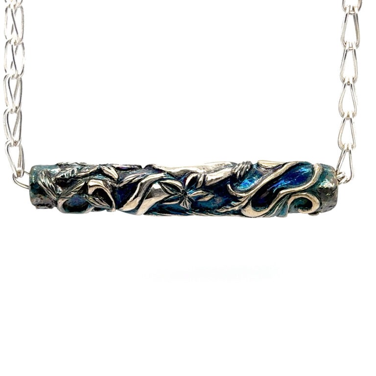 Chasing Spring - Micro Chasing with Eastern repoupssé on sterling tubing for beads, pens, and cylinders