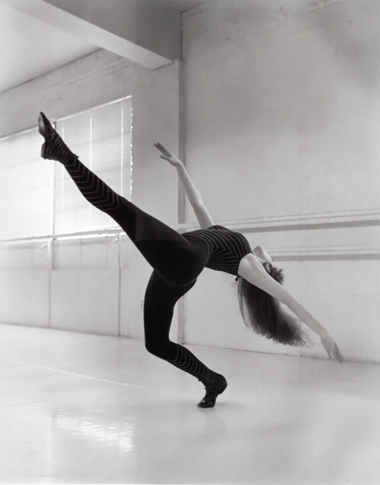 My extreme flexibility captured in a gravity-defying, jazz dance "layout," 1988
Silver gelatin print by Catherine Sternbergh