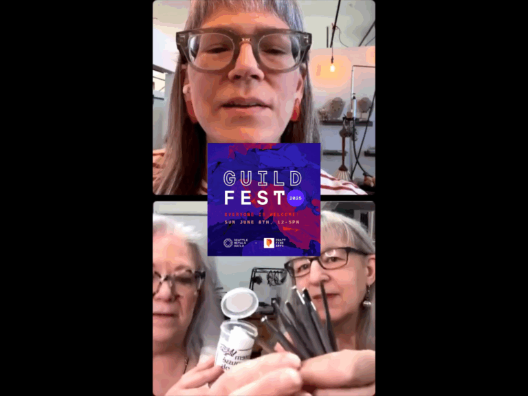 GUILD FEST 2025 EVERYONE IS WELCOME! SUN JUNE 8TH, 12 - 5PM COMMUNITY ACTIVITES METALSMITHING DEMOS MEMBERSHIP DRIVE ANNUAL MEETING GUILD ELECTIONS & POTLUCK SILENT AUCTION FEATURING TOOLS MATERIALS & FINISHED WORKS