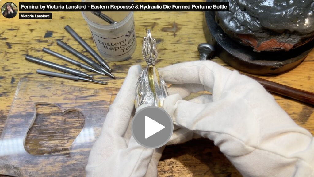 Watch the video - Femina by Victoria Lansford - Eastern Repoussé & Hydraulic Die Formed Perfume Bottle -min
