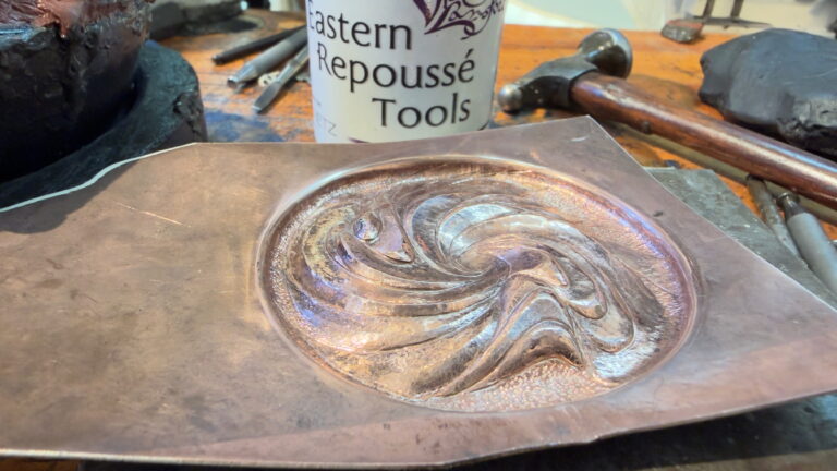 Eccentricity Compass by Victoria Lansford back section in progress