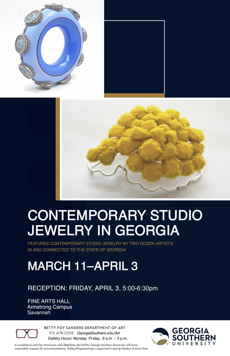 Savannah Show- Contemporary Studio Jewelry in Georgia, Lola Brooks, Ben Dory, Charles Pinckney, Mary Halham Pearce